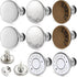 TOOVREN Upgraded Button Pins for Jeans No Sew 8 Sets Pant Jean Buttons Extender Adjustable Removable Metal Adds Pants Waist Tightener Pin to Make ...